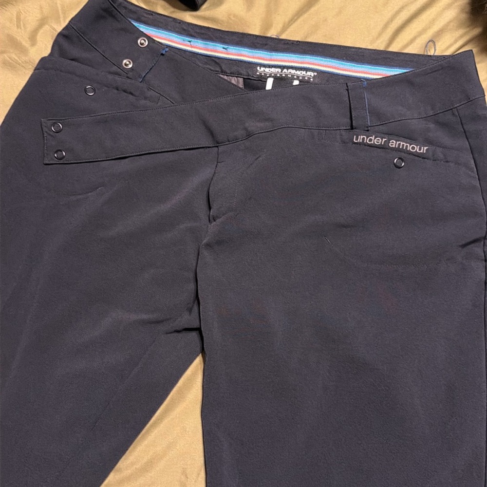 Under Armor long black shorts. Women’s size 12